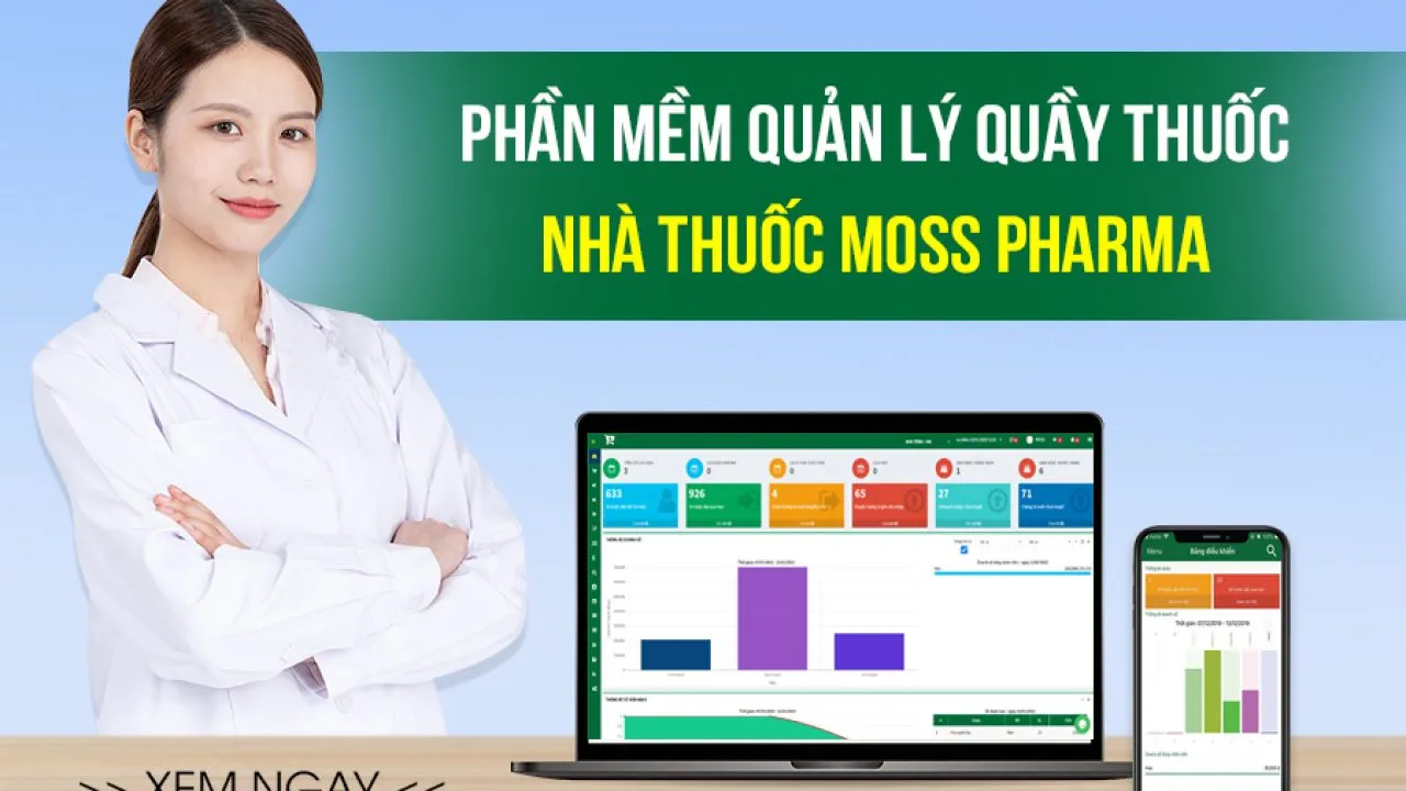 Phần mềm quản lý nhà thuốc Moss Pharma